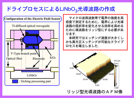 ドライプロセスによるLiNbO3光導波路の作成